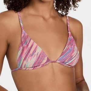 Onia Remi bikini top in mauveglow multi (size small)
